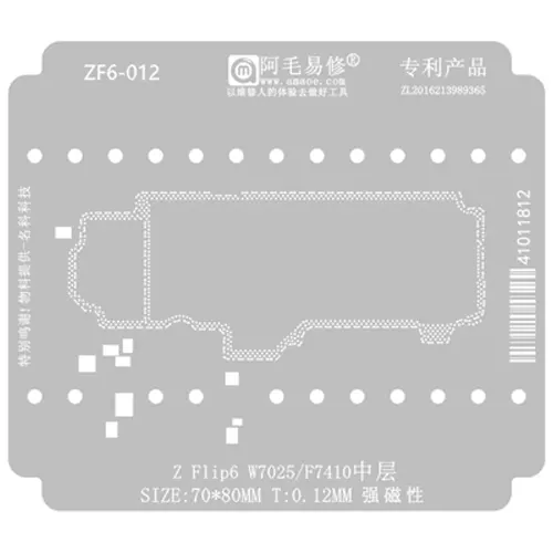 Replacement for ZF6-012 Z FLIP 6 BGA REWORK STENCIL - Quality Phone Parts in Sri Lanka